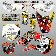 Kawasaki KX 65 2000-2015 RUSSIAN ROULETTE motocross decals MX graphics stripes