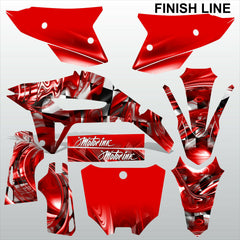 HONDA CRF 450R 2021 FINISH LINE motocross racing decals set MX graphics kit