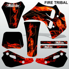 ТМ RACING 50 FIRE TRIBAL motocross racing decals set MX graphics stripes kit