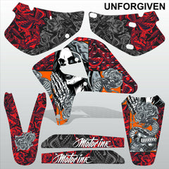 Honda XR 650R 2000-2009 UNFORGIVEN motocross race decals set MX graphics kit