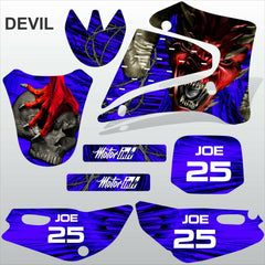 Yamaha TTR125 2000-2007 DEVIL RIDER motocross racing decals set MX graphics kit