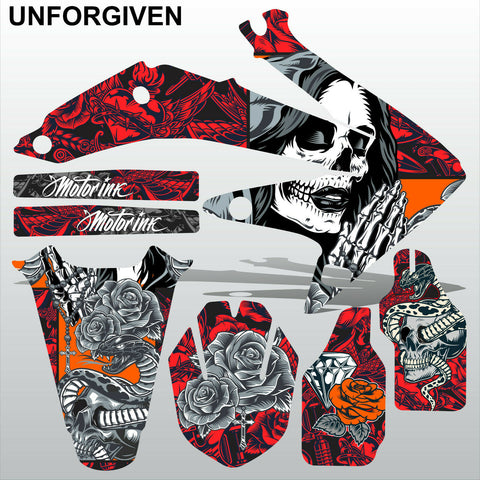 Honda CRF 450 2008 UNFORGIVEN motocross racing decals set MX graphics kit