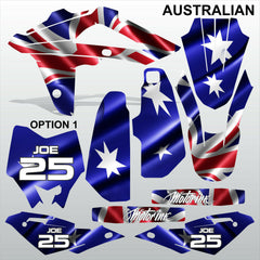 HUSQVARNA CR WR 125 2009-2013 AUSTRALIAN motocross decals set MX graphics kit