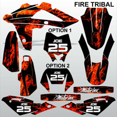 HUSQVARNA CR WR 125 2009-2013 FIRE TRIBAL motocross decals set MX graphics kit