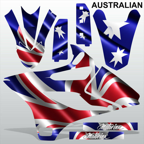 Yamaha YZ 85 2015 AUSTRALIAN motocross racing decals set MX graphics stripes kit
