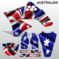 Kawasaki KXF 250 2009-2012 AUSTRALIAN motocross decals set MX graphics kit