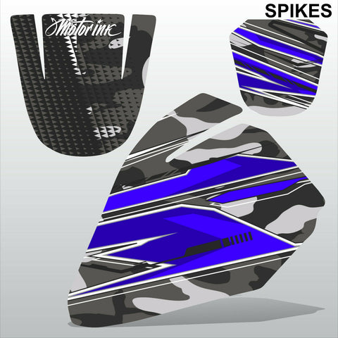 Yamaha PW80 SPIKES motocross racing decals set MX graphics stripes kit