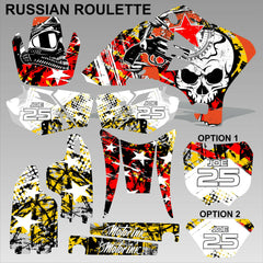 Yamaha WR 250F 450F 2005-2006 RUSSIAN ROULETTE motocross decals set MX graphics