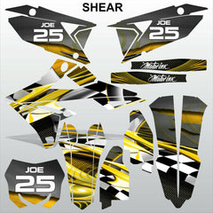 SUZUKI RMZ 450 2018-2021 SHEAR motocross racing decals set MX graphics kit