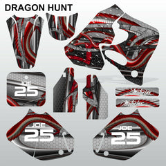 Honda CR125 CR250 93-94 DRAGON HUNT motocross decals set MX graphics kit