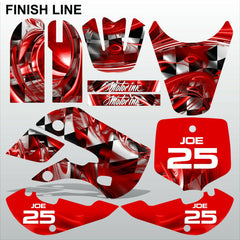 Kawasaki KLX 110 2000-2009 FINISH LINE motocross decals MX graphics stripes kit