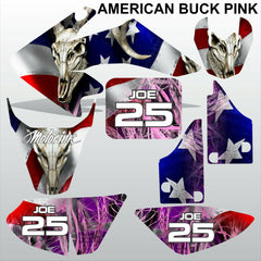 Honda CRF 50 2004-2016 AMERICAN BUCK PINK motocross racing decals MX graphics