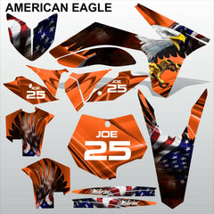 KTM SXF 2011 2012 AMERICAN EAGLE motocross racing decals stripes set MX graphics