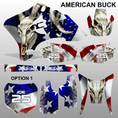 Yamaha WR 250F 450F 2005-2006 AMERICAN BUCK motocross decals set MX graphics kit