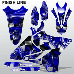 Yamaha YZ 125 250 2015-2017 FINISH LINE motocross racing decals MX graphics kit