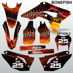 HONDA CR 250 450 2018-2021 BONEFISH motocross race decals set MX graphics kit