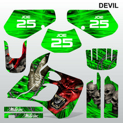 Kawasaki KDX 250 1991-1994 DEVIL PUNISHER motocross decals set MX graphics