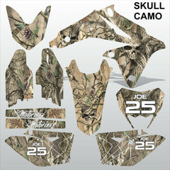 SUZUKI RMX 450Z 2011-2013 SKULL CAMO motocross racing decals set MX graphics kit