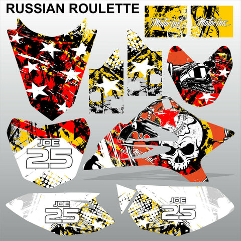 Yamaha TTR 50 2006-2015 RUSSIAN ROULETTE motocross racing decals set MX graphics