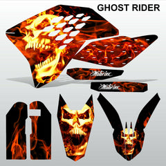 KTM EXC 2008-2011 GHOST RIDER motocross decals racing stripes set MX graphics