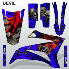 Yamaha TTR125 2008-2019 DEVIL RIDER motocross racing decals set MX graphics kit