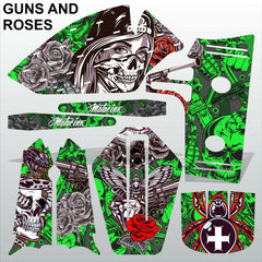 Kawasaki KX 60 1986-2005 GUNS AND ROSES motocross  decals set MX graphics kit