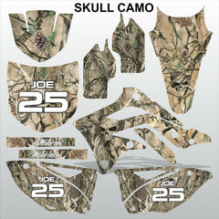 Kawasaki KXF 450 2012-2014 SKULL CAMO motocross racing decals set MX graphics