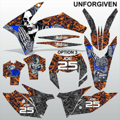 KTM EXC 2012 2013 XC 2011 UNFORGIVEN motocross decals set MX graphics kit