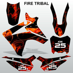 Honda CRF 110F 2013-2014 FIRE TRIBAL motocross decals MX graphics kit