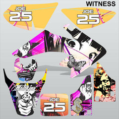 Honda CRF 50 2004-2016 WITNESS motocross racing decals set MX graphics kit