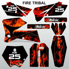 KTM SX 2005-2006 FIRE TRIBAL motocross decals racing stripes set MX graphics