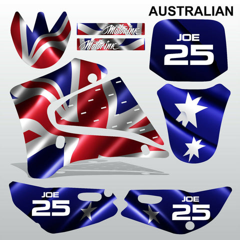 Yamaha TTR125 2000-2007 AUSTRALIAN motocross racing decals set MX graphics