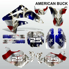 Honda CR85 2003-2012 AMERICAN BUCK motocross decals set MX graphics kit