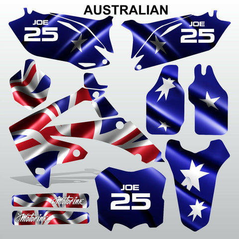 Honda CRF 450 2009-2012 AUSTRALIAN motocross decals set MX graphics kit