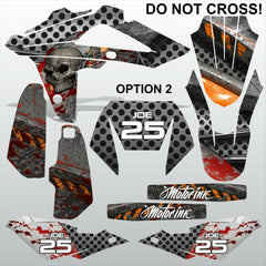 HUSQVARNA CR WR 125 2009-2013 DO NOT CROSS motocross decals set MX graphics kit