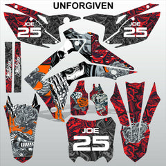 Honda CRF450 2013-2014 CRF250 2014 UNFORGIVEN motocross decals MX graphics