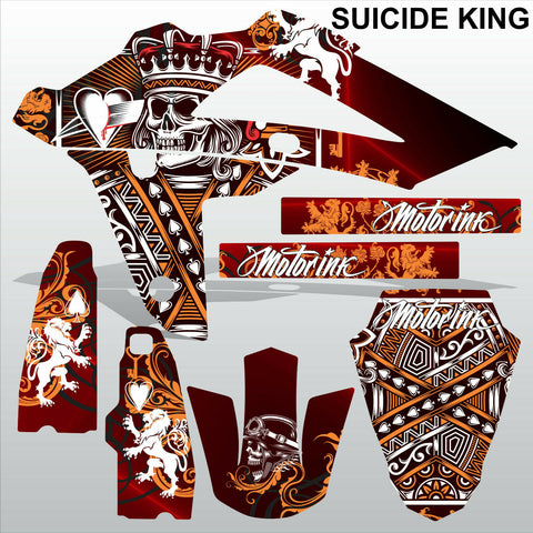 HUSQVARNA 250 450 510 2008-2010 SUICIDE KING motocross decals set MX graphics