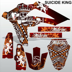 HUSQVARNA 250 450 510 2008-2010 SUICIDE KING motocross decals set MX graphics