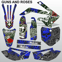 ТМ RACING 85 2013-2021 GUNS AND ROSES motocross racing decals set MX graphics