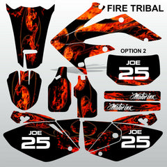 Honda CRF 250X 2004-2012 FIRE TRIBAL race motocross decals set MX graphics kit