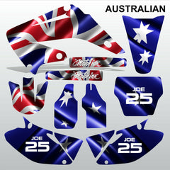 Honda CR125 CR250 2008-2012 AUSTRALIAN motocross decals set MX graphics kit