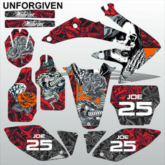 Honda CRF 450 2005-2007 UNFORGIVEN motocross racing decals set MX graphics kit