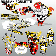 Yamaha YZF 250 450 2014 RUSSIAN ROULETTE motocross decals set MX graphics kit