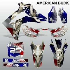 Honda CRF450 2013-2014 CRF250 2014 AMERICAN BUCK motocross decals MX graphics