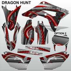 HONDA CR 250 450 2018-2021 DRAGON HUNT motocross racing decals set MX graphics