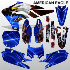 Yamaha YZF 450 2018-2021 AMERICAN EAGLE motocross racing decals set MX graphics