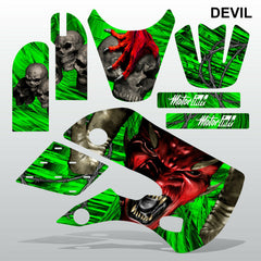 Kawasaki KLX 110 2000-2009 DEVIL PUNISHER motocross decals MX graphics stripes