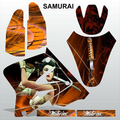SUZUKI RM 85 2001-2012 SAMURAI motocross racing decals set MX graphics kit