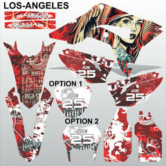 HONDA CR 250 450 2018-2021 LOS-ANGELES motocross racing decals set MX graphics