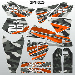 KTM EXC 2004 SPIKES motocross racing decals set MX graphics stripes kit
